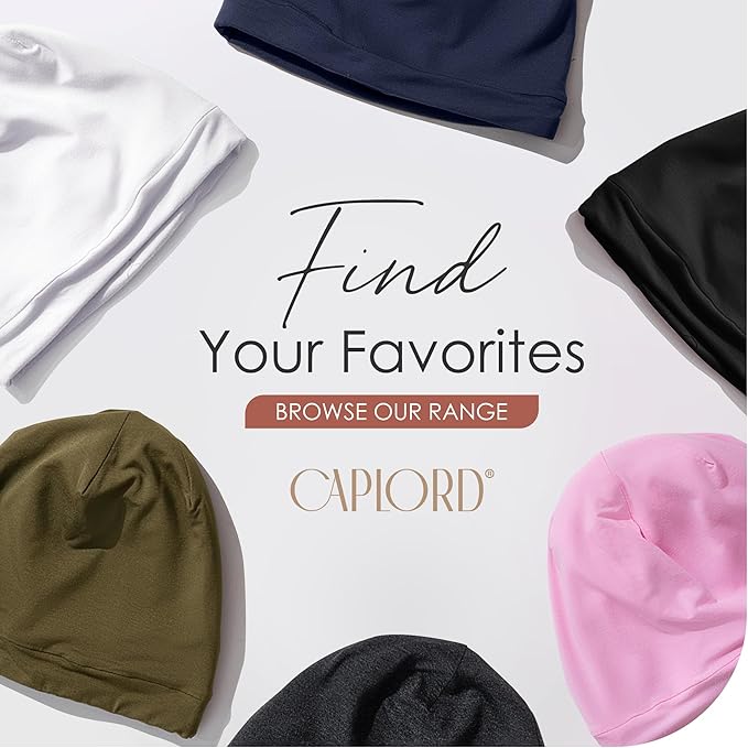 CAPLORD Satin Bonnet for Sleeping, Curly Hair Wrap Sleep for Men, Adjustable Silk Beanies for Women, Silk Hair Bonnet