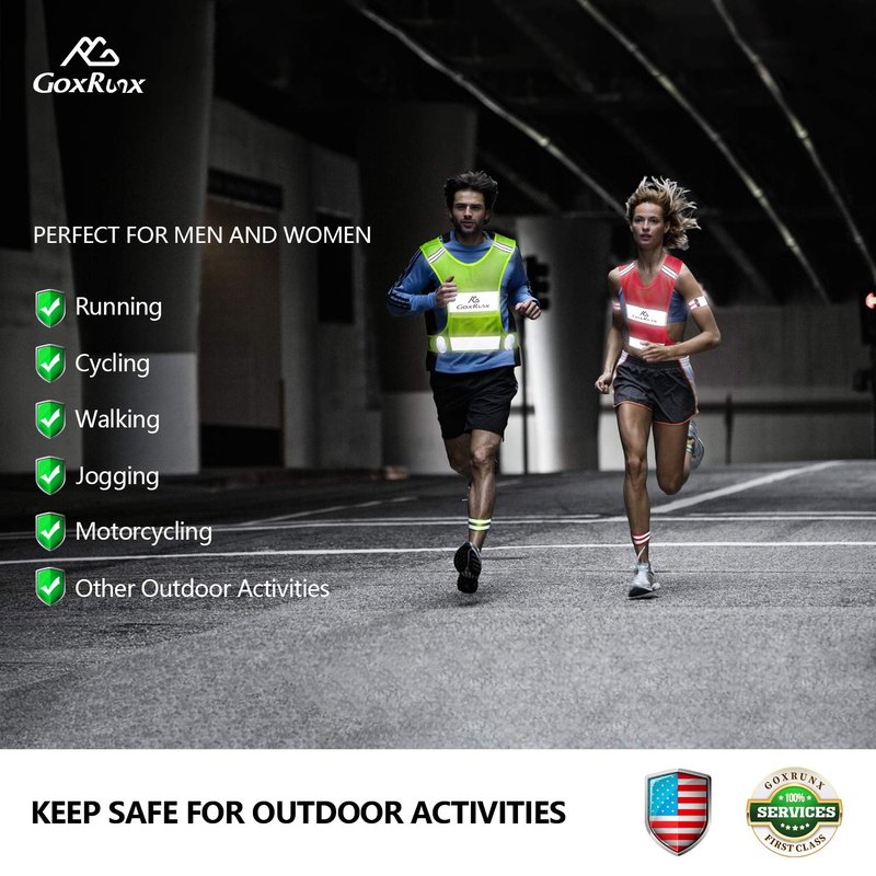 Reflective Vest Running Gear, Lightweight Motorcycle Cycling Reflective Vests with Large Pocket & Adjustable Waist for Women Men Running Safety Vest with Reflective Bands (Pink, Small)