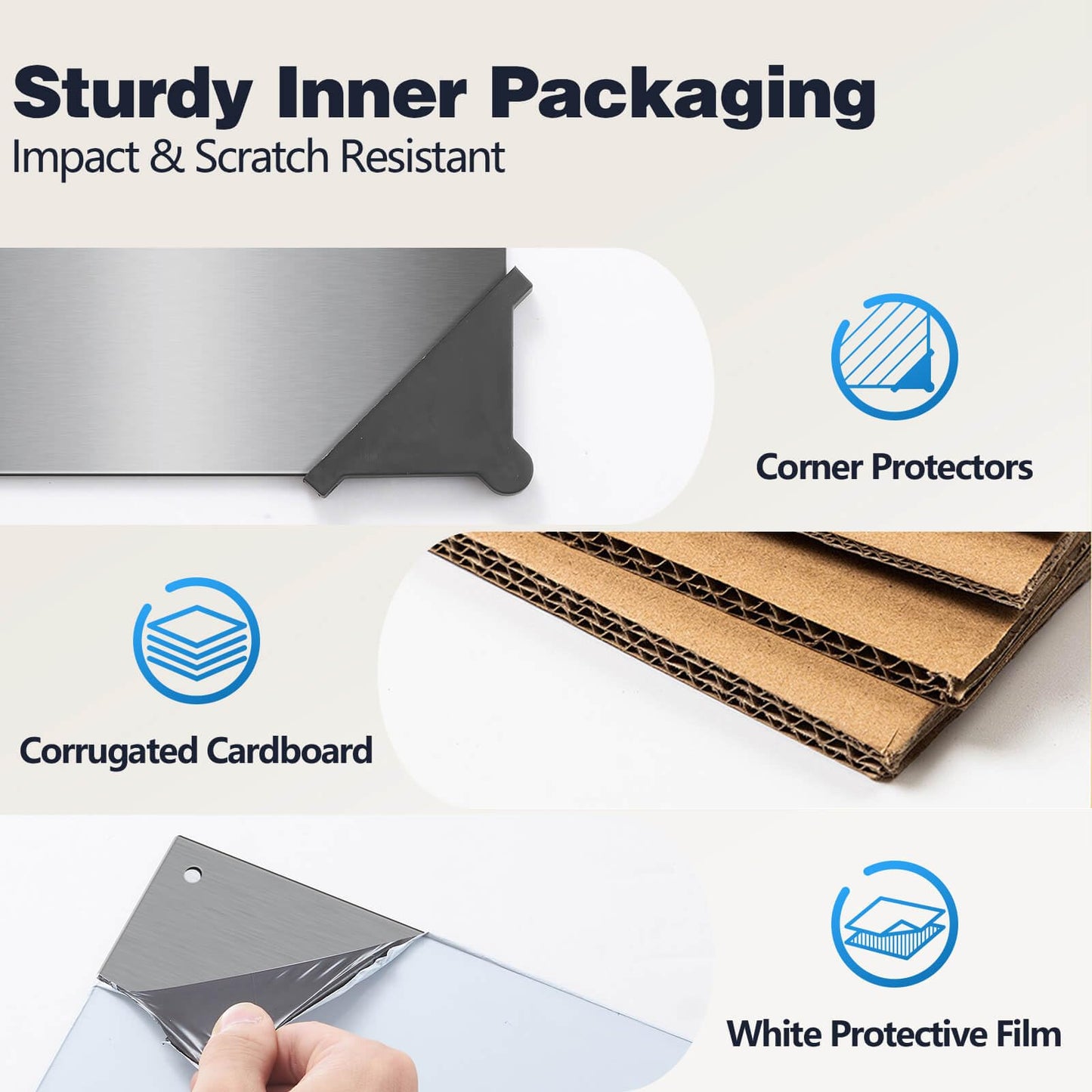 SNDOAS Stainless Steel Backsplash for Stove 30"x24" Stove Backsplash Protector for Wall w/ 6 Pre-Drilled Holes,Ultra Thin Brushed Metal Panel Splatter Guard, Heat&Oil Resistant,Easy Install