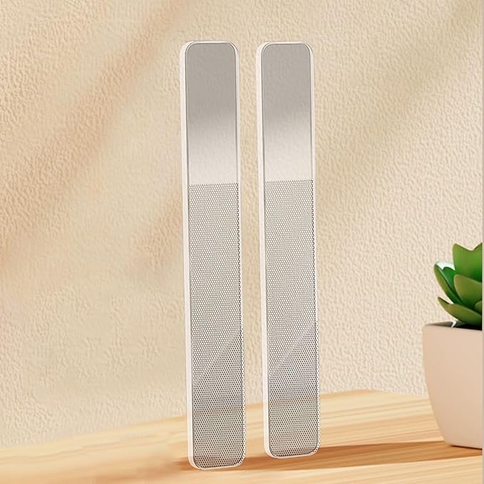Glass Nail File, 2PCS Upgrade Nano Nail Shiner & Nail Buffers Polisher Crystal Acrylic Nail Care Manicure Tools for Home Salon or Travel Use