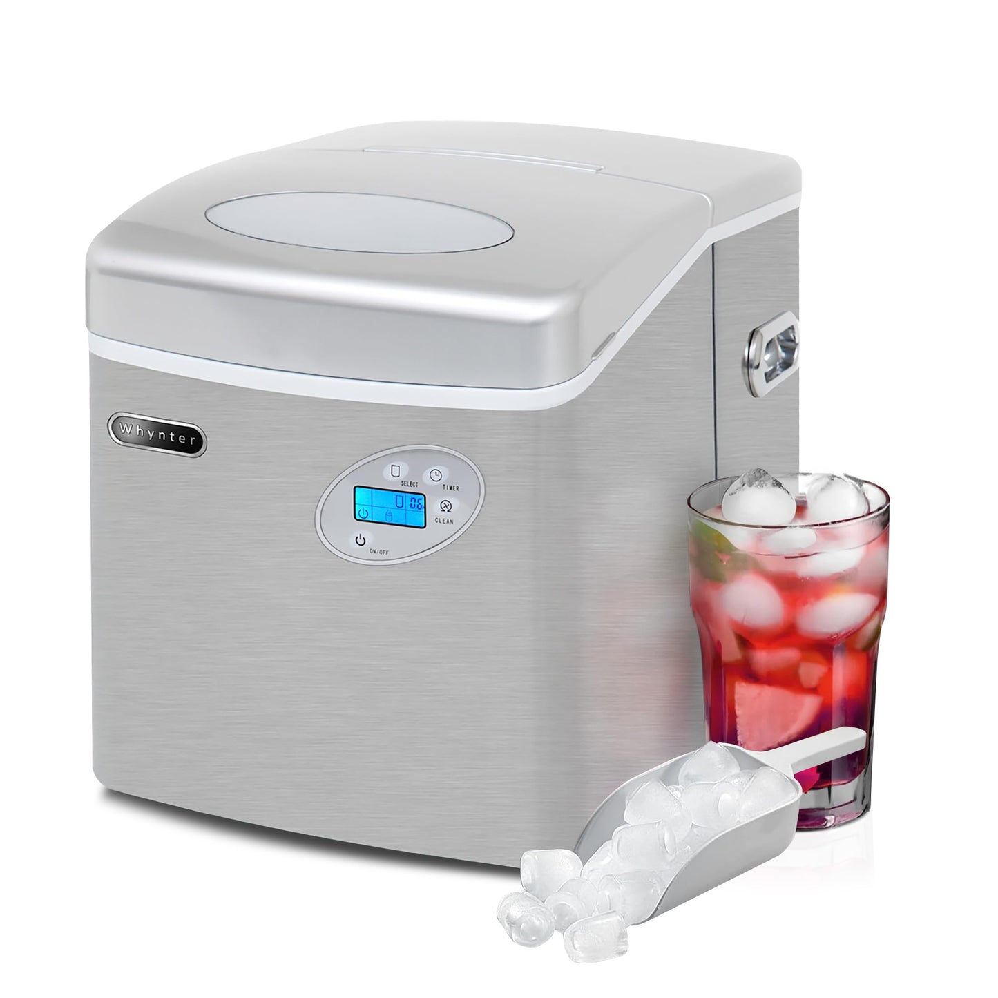 Whynter IMC-490SS Portable Ice Maker, 49-Pound, Stainless Steel
