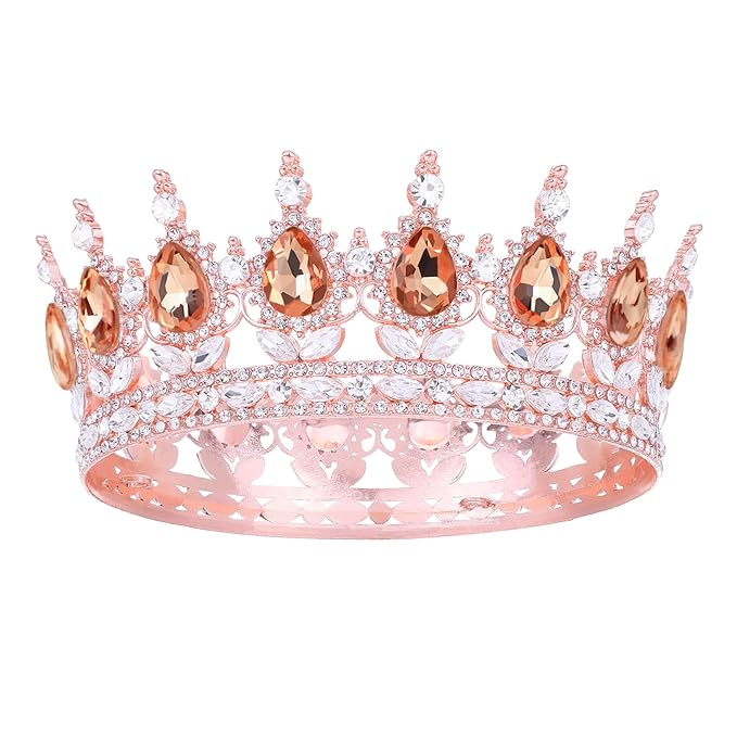 Queen Crown for Women Crystal Tiara for Women Rhinestone Wedding Headband for Bride Hair Accessories for Costume Birthday Party Prom Gifts
