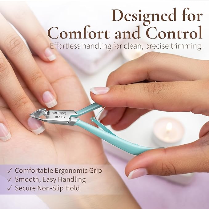 Professional Cuticle Cutter & Pusher Trimmer Manicure Tools with Double Spring – Perfect Nail Care Tool for Manicure & Pedicure Beauty at Home/Spa/Saloon