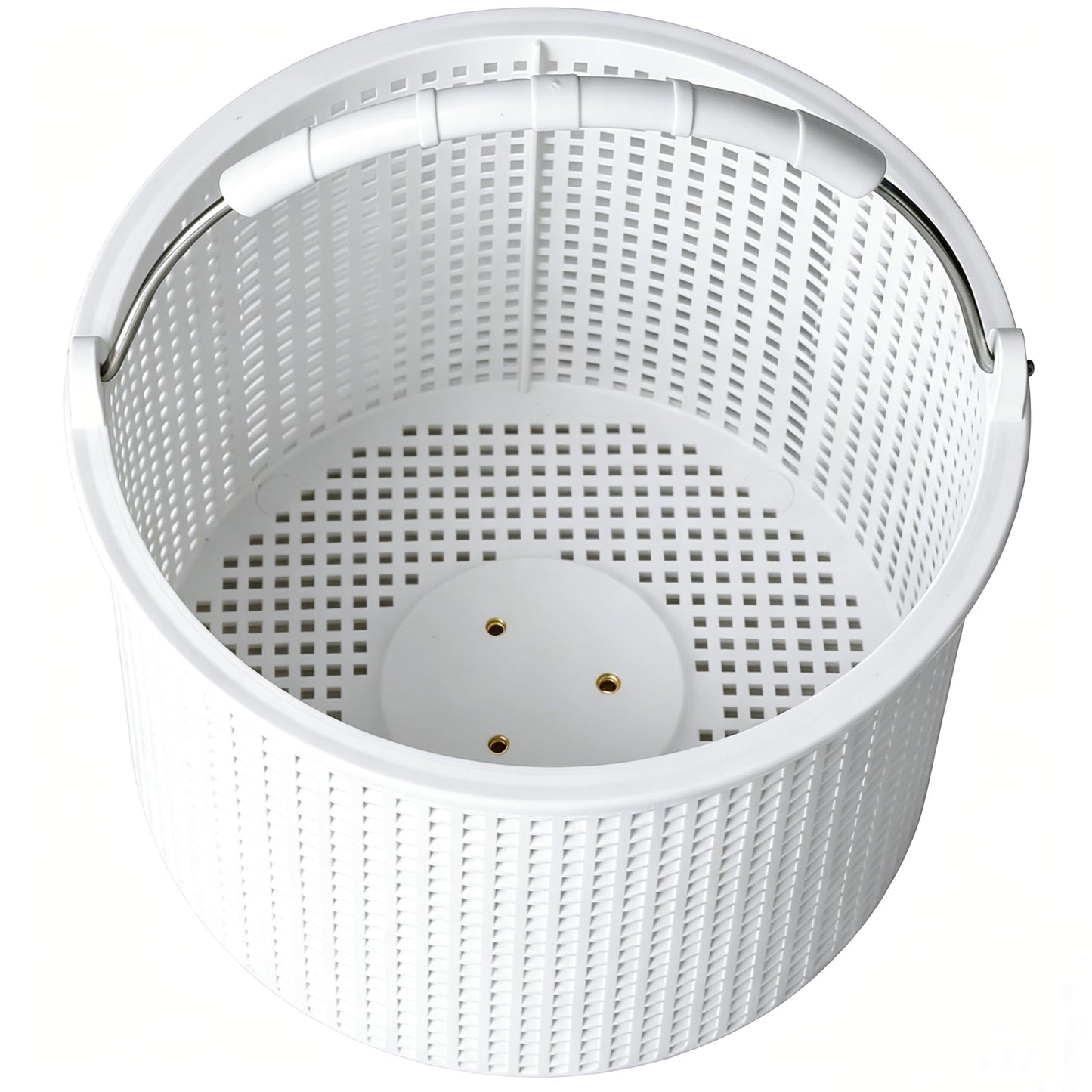 Inground Pool Skimmer Basket for Hayward Skimmer Basket&Pool Filter Baskets SP1082CA Series, Aladdin B-152, Built-in Brass Weight - Anti-Floating Filter Baskets, 316 Stainless Steel Handle Rubber Grip