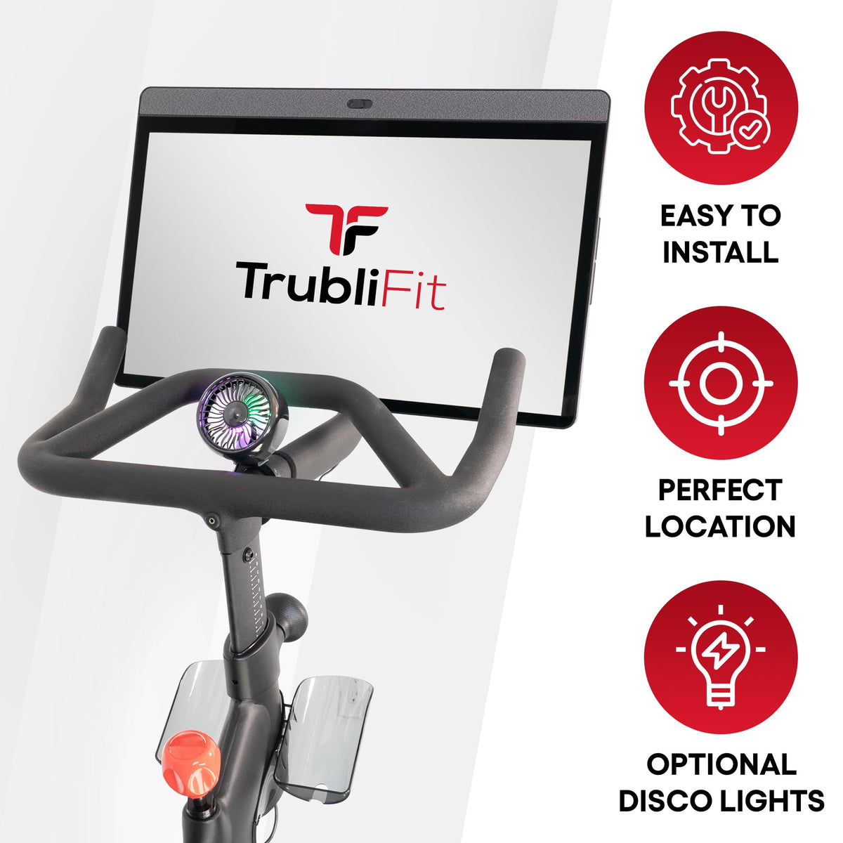 TrubliFit Custom Fan for Peloton Bike+ - Accessories for Peloton Bike Plus - Does Not Fit Cross Training Bike+ (Peloton Original Bike+)