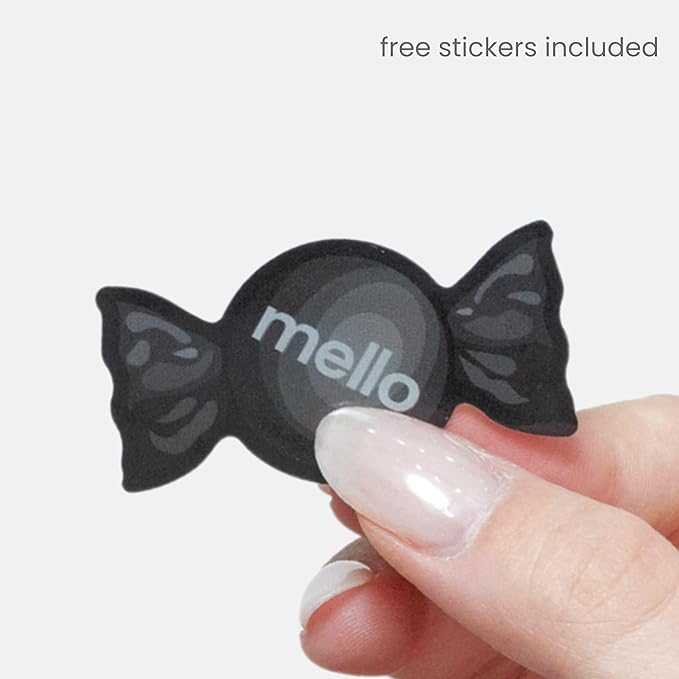 The Original Mello Hair Claw Clip Squishy Claw Clip Made in Korea Patent Pending 30021976 (Black, Medium)