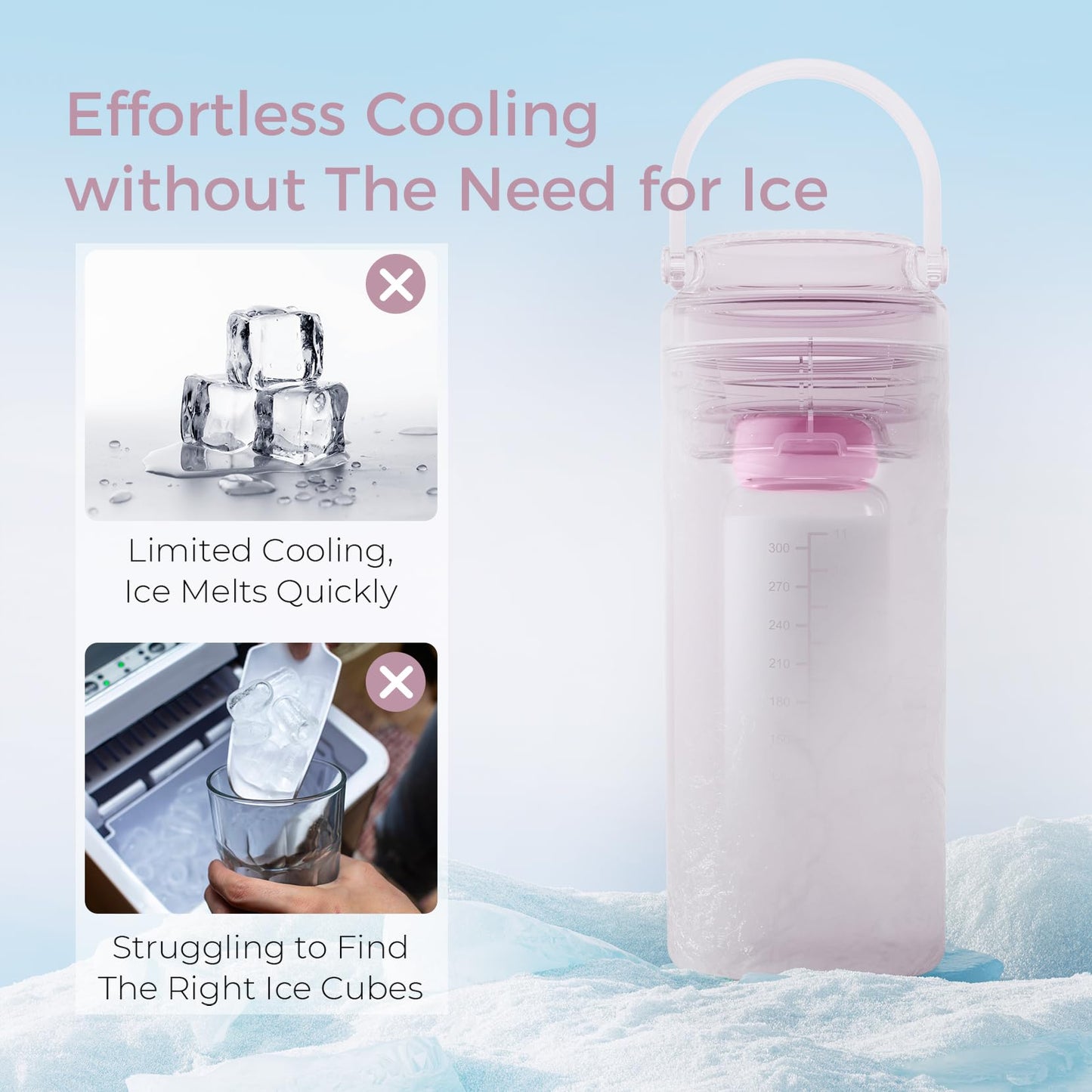 Momcozy Portable Breast Milk Cooler for Travel, 24H Ice-Free Cooling Breastmilk Storage Bottles Container, 12oz Leak Proof Outdoor Small Freezer, Baby Breastfeeding Essential for New Moms, Pink
