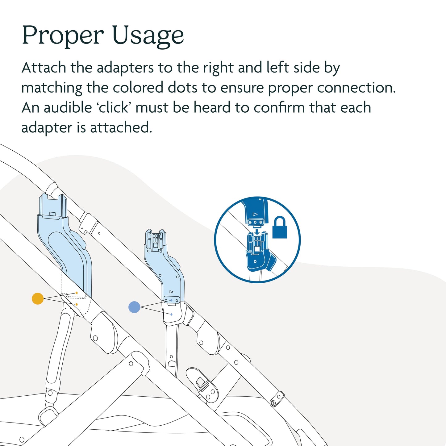 UPPAbaby Upper Adapter for Vista, Vista V2, and Vista V3 Strollers/ Compatible with Bassinet, Toddler Seat, Aria, Mesa V2, or Mesa Max Infant Car Seats / Quick + Secure Attachment / 1 Set