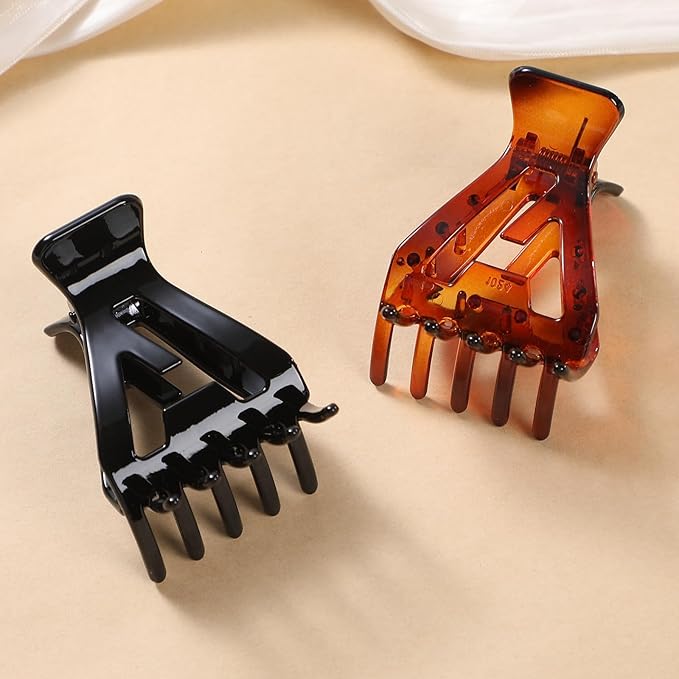 12Pcs Root Lifting Hair Clips for Thick & Thin Hair, Roller Jaw Volume Curly Hair Claw, No Crease Hair Root Lifting Clips for Natural Volume Curls 6 Colors A Type