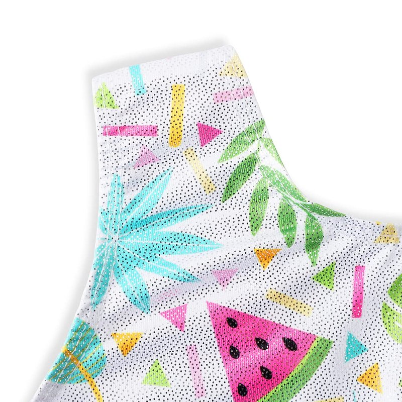 HOZIY Girls Gymnastics Leotards Size 6-7 Year Old Flamingo Fruits Floral Flower Patterns Dance Shorts Bike Biketard Gymnastic Ropa De Gimnasia Leotard Sparkly Outfits