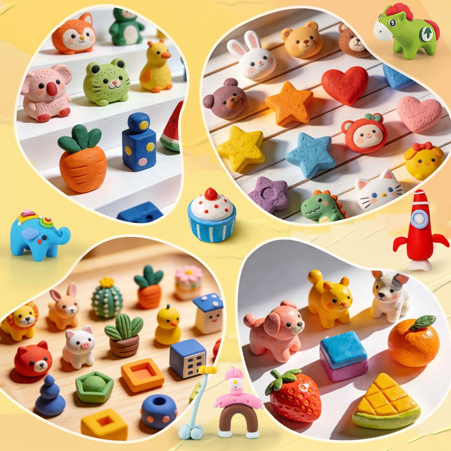 Ixiaoyoo 70 Colors Polymer Clay, DIY Modeling Clay Starter kit for Kids, Oven Baked Model Clay Art & Crafts Toys with Sculpting Tools, Non-Sticky, Birthday & Christmas Gift for Kids & Adults Artists