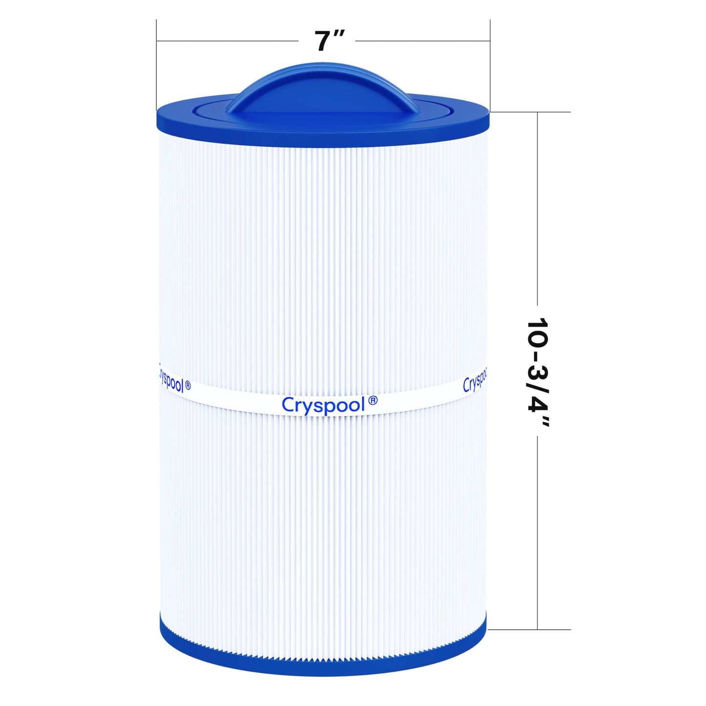 Cryspool® 07022 Filter Compatible with Caldera 50, Caldera Spas, C-7350, 1019401, 73532, PCD50N, FC-3963, 50 Sq. Ft Spa Filter Cartridge, 1 Pack