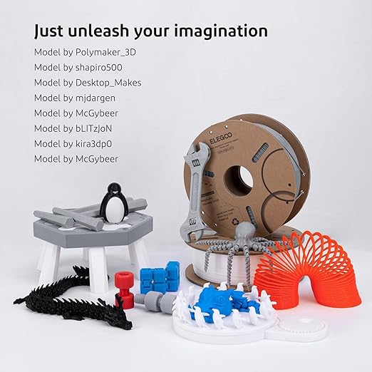 ELEGOO PLA Filament 1.75mm Sea Green 1KG, 3D Printer Filament Dimensional Accuracy +/- 0.02mm, 1kg Cardboard Spool(2.2lbs) 3D Printing Filament Fits for Most FDM 3D Printers