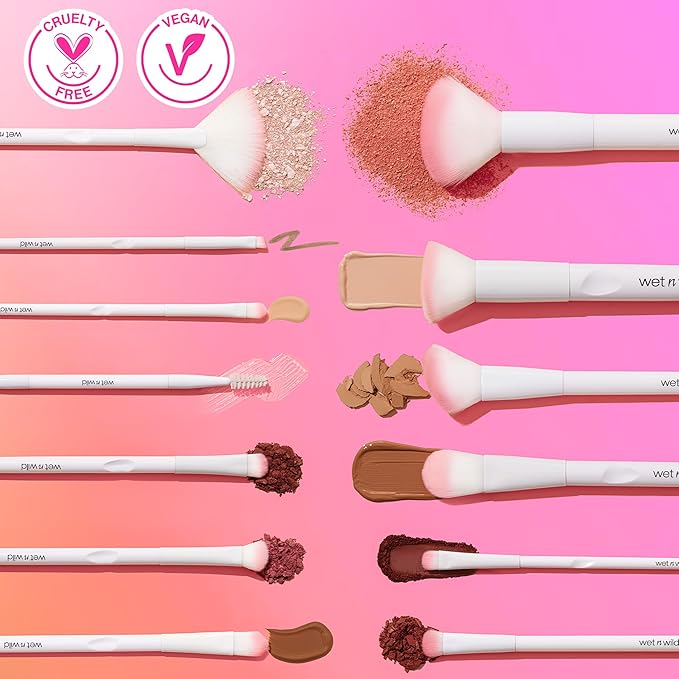 wet n wild Eyeshadow Brush, Precision Blending Application, Soft Synthetic Fibers, Ergonomic Handle for Comfortable Control