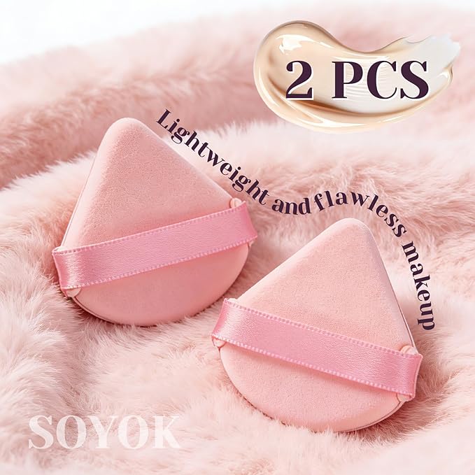 SOYOK Makeup Brush Set, Premium Synthetic Makeup Brushes with 2 Puffs, 8 Pcs Make up Brushes for Powder Concealers Eye Shadows Blush, Brush Kit with Gift Box for Beginners Professional Travel (Sliver)