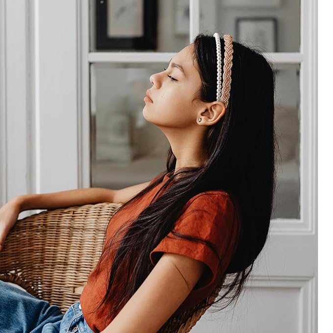 7pc Headbands for Women Trendy Girls Headbands Set, Non Slip Head Bands for Women's Hair Diademas Para Mujer De Moda