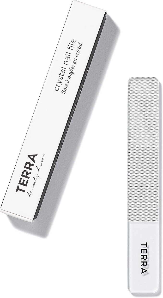 Terra Crystal Nail File Glass Nail File for Natural Nails, longlasting and Sustainable Nail File