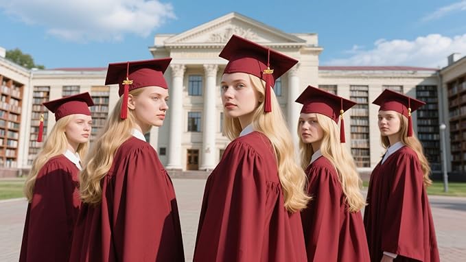 GradPlaza Matte Graduation Cap 2025 and 2026 Tassel Adult Graduation hat for High School College