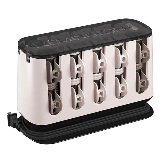 Remington Shine Therapy Argan Oil & Keratin Treated Hot Rollers Set, Professional Hair Curlers for Setting All Hair Lengths from Short and Medium to Long