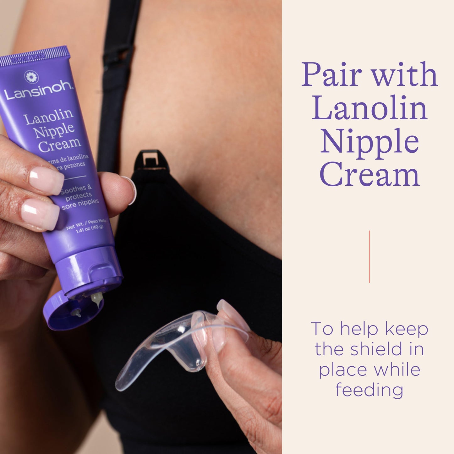 Lansinoh Contact Nipple Shields for Nursing Mothers, Ultra-Thin Soft & Flexible Medical-Grade Silicone Shields for Sensitive Nipples, Latch-On Support, with Protective Case, 16mm + 20mm, 4 Count