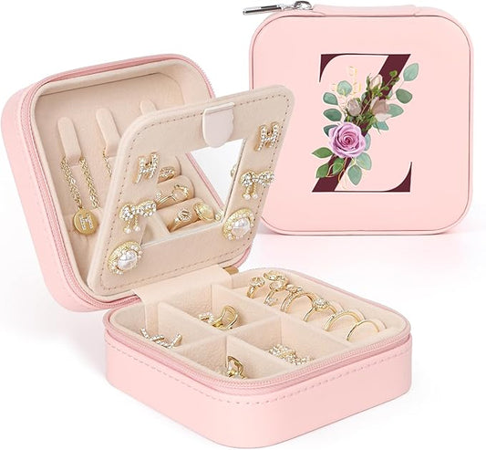 Easter Basket Stuffers for Teens Essentials, Valentines Day Christmas Stocking Stuffers for Women Teen Girl Gifts Trendy Stuff Travel Jewelry Box Case Organizer Personalized Birthday Gifts