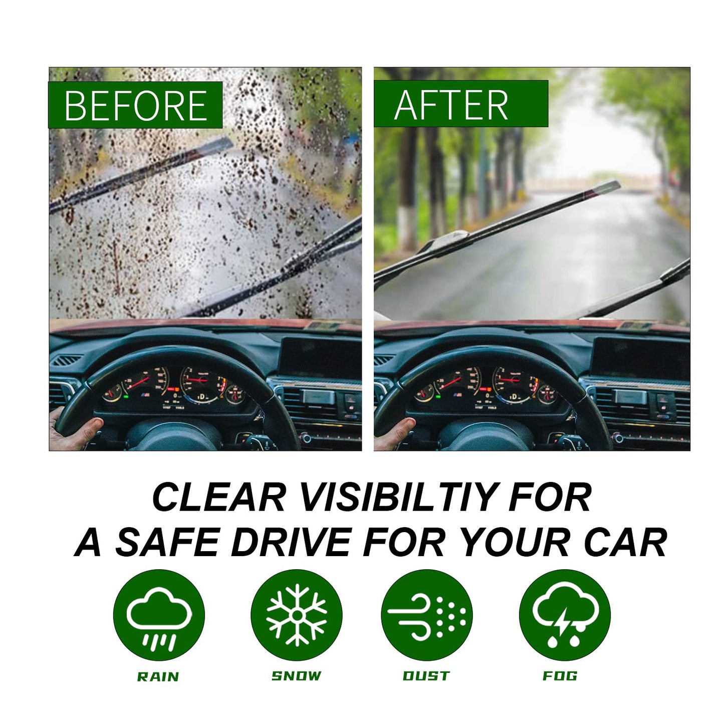 2 Factory Wiper Blades Replacement for 2008 2009 2010 2011 2012 2013 2014 2015 2016 2017 VW Volkswagen Tiguan Original Equipment Windshield Wiper Blades Set - 24"+21" (Set of 2) Top Lock