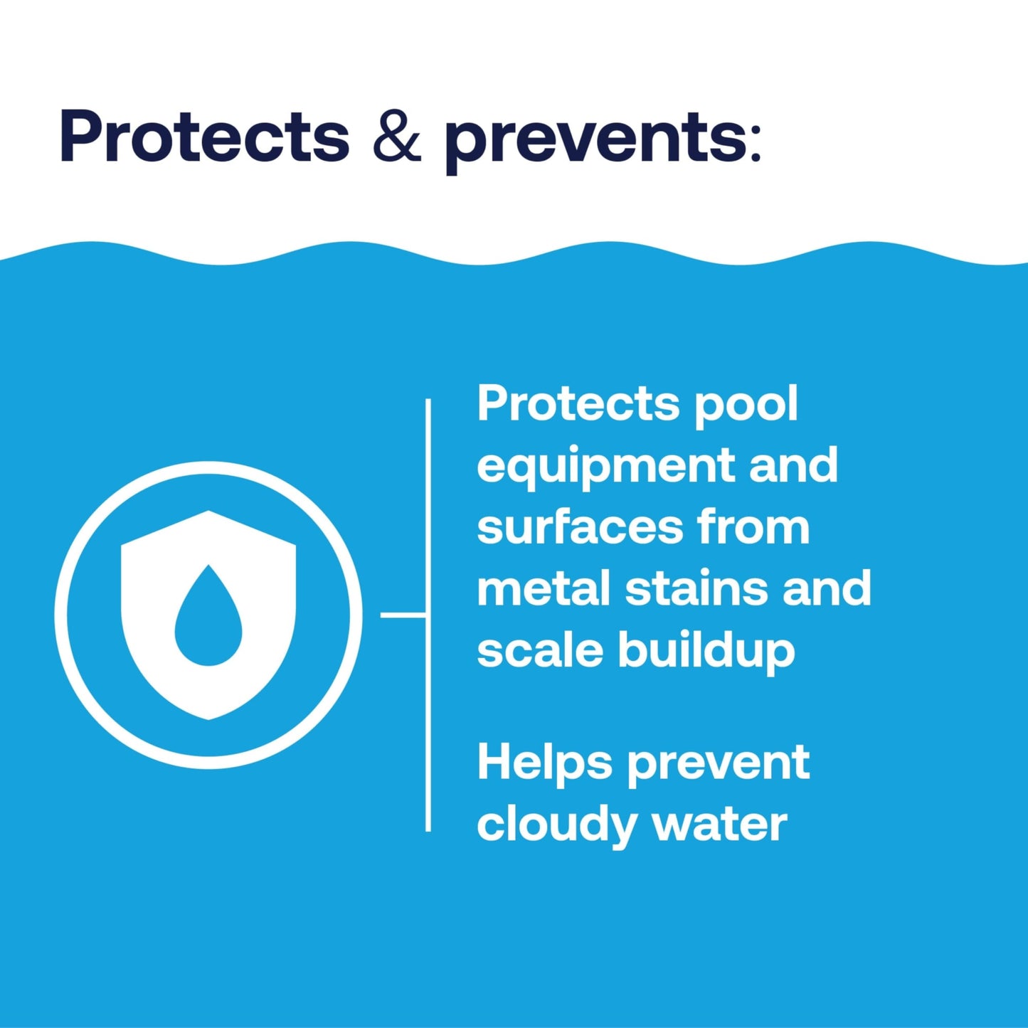 HTH 67218 Swimming Pool Care Metal, Stain & Scale Control - Prevents Metal Staining and Scale Build Up, Removes Fresh Metal & Copper Stains, Compatible with All Swimming Pools, 32oz
