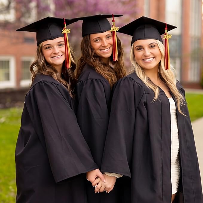 GraduationMall Single&Multiple Color Graduation Tassel with 2026 Year Charm 9"