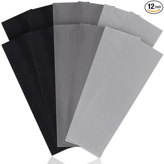 Panleding 12 Pack Sports Headbands for Women, Non-Slip Elastic Soft Hair Bands, Fashion Hair Warp for Workout, Yoga, Running, Fitness (3 Neutral Colors)