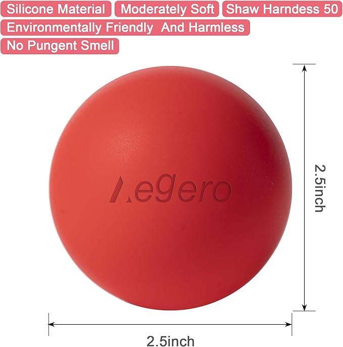 Massage Lacrosse Balls for Myofascial Release,Yoga Deep Tissue Massage,Trigger Point Therapy and Foot Plantar Fasciitis,Muscle Soreness Massager Ball (2Pack, Yellow and Green)