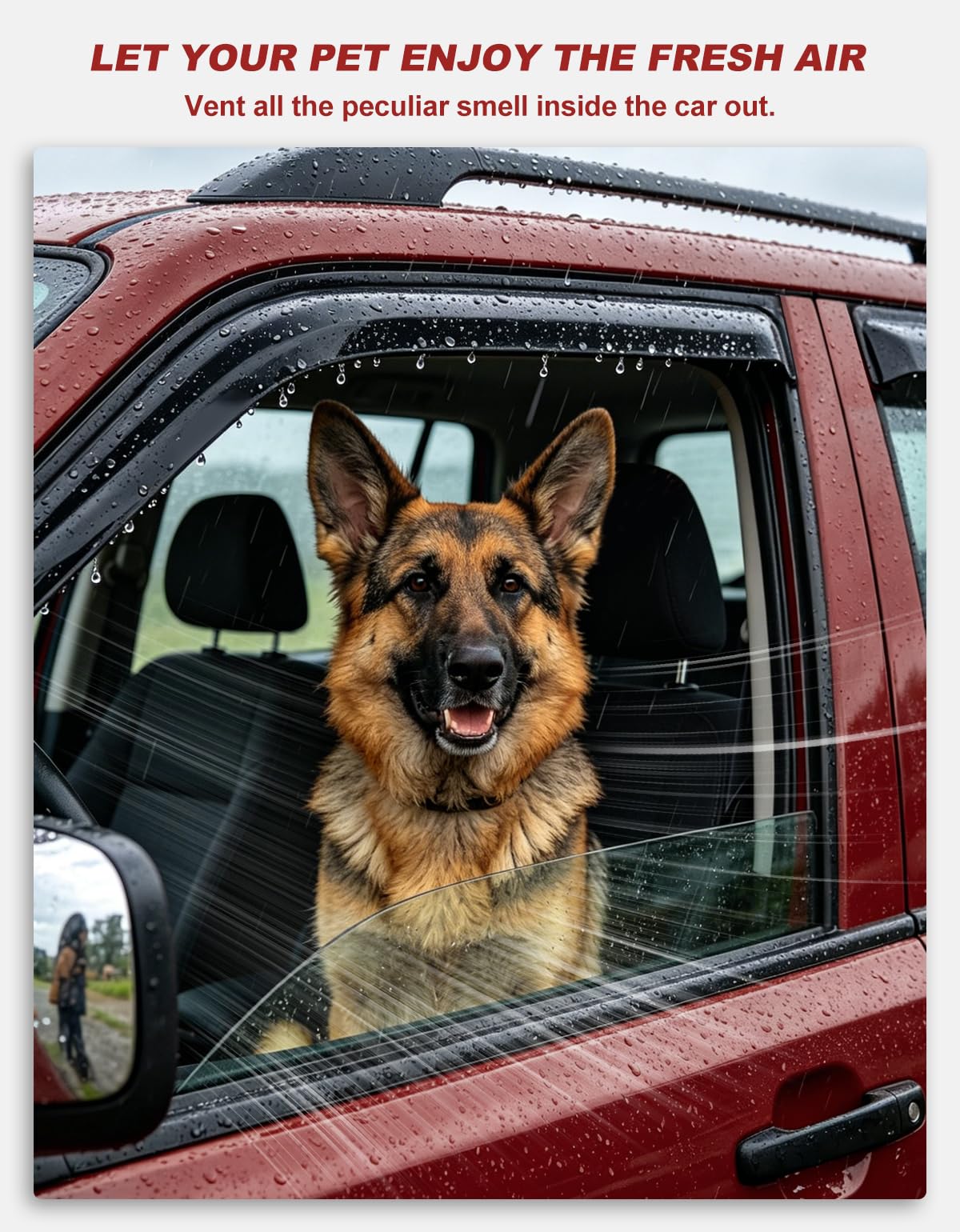 Saleago in-Channel Window Rain Guards Fit for Toyota Camry 2018 2019 2020 2021 2022 2023 2024 Extra Durable Window Visors Window Deflectors Vent Visors Vent Shades Car Accessories-4 pcs 2-Q14
