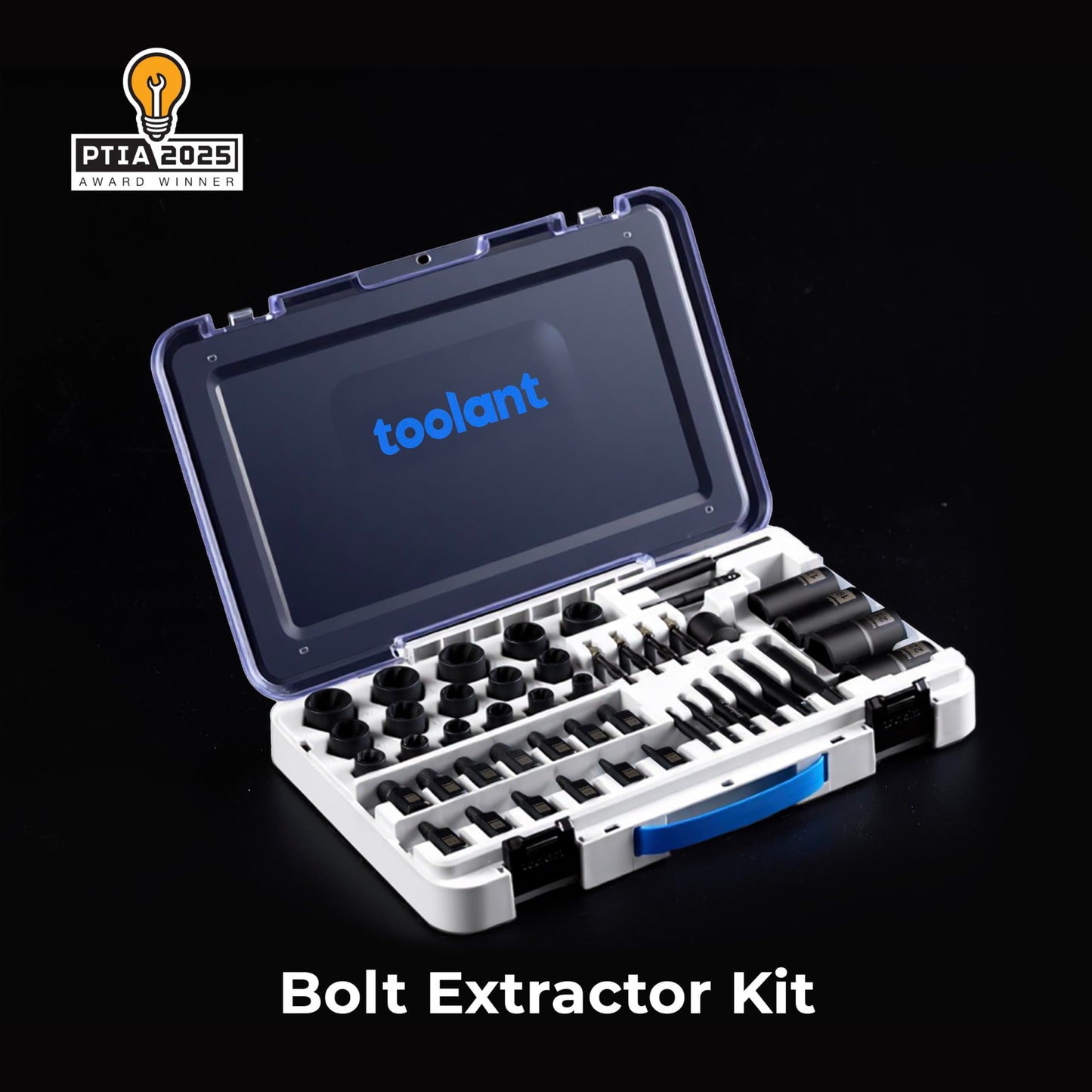 toolant 46pcs Impact Bolt Extractor Kit, Bolt & Nut Remover Socket Tool Kit, Stripped Bolt Extractor for Damaged Screws and Bolts