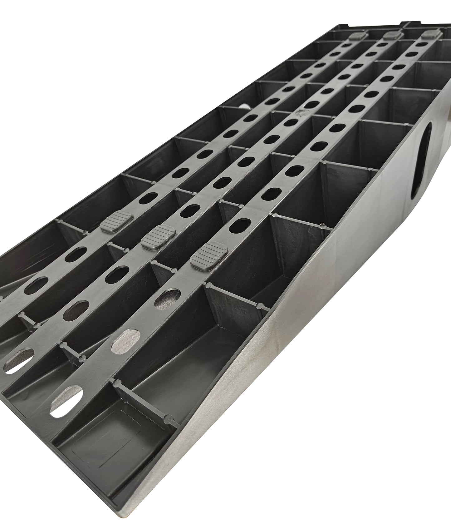 MaxxHaul 50515 6.25" Lift Car Ramps, 2-Pack – 13,000lb GVW, Deep Grooved Surface for Stable Tire Placement, Heavy-Duty, Black