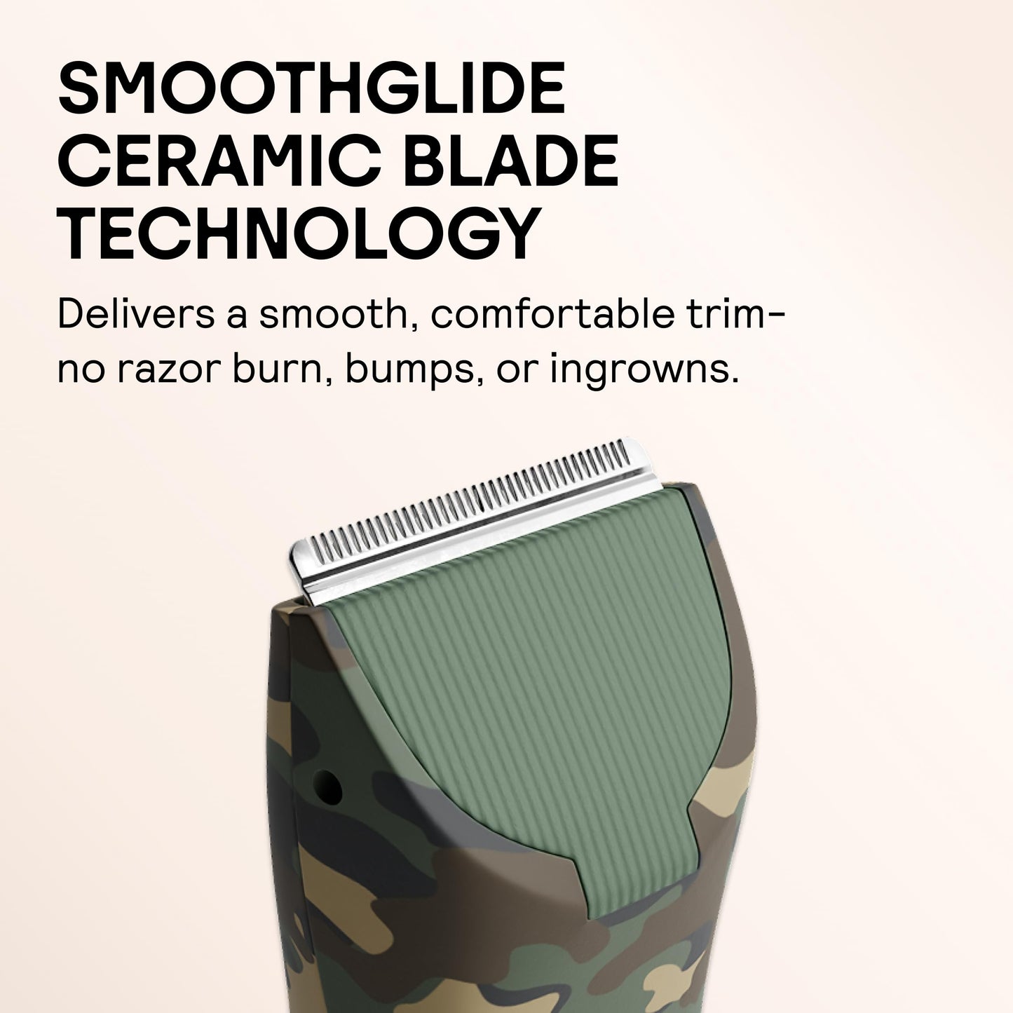 MERIDIAN The Trimmer Original - Body Hair Trimmer for Men, Electric Shaver for Pubic Hair, Chest, Legs & Bikini, Waterproof & Rechargeable Forest