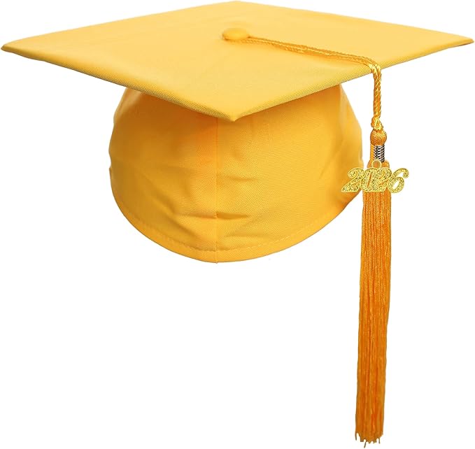 Newrara Graduation Unisex Matte Adult Graduation Cap with Tassel