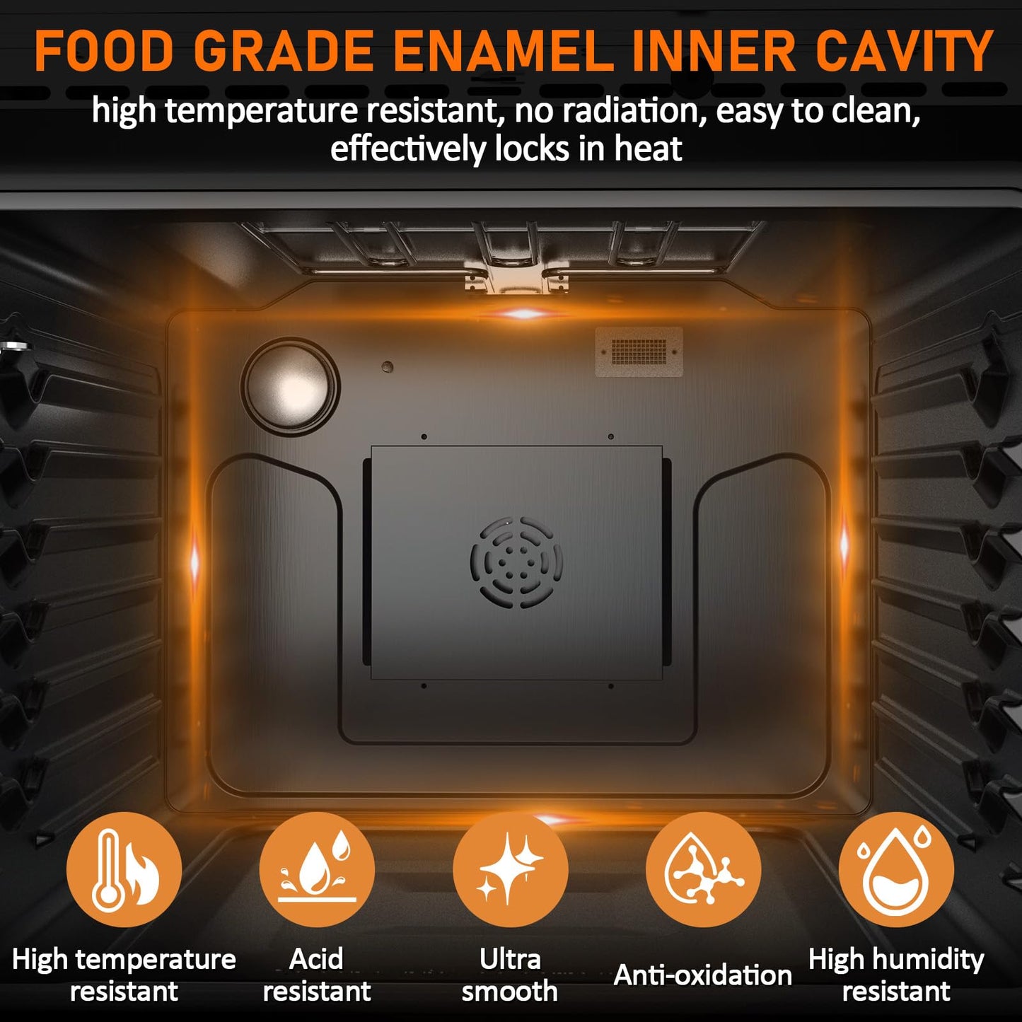 30 Inch Electric Single Wall Oven, Professional True Convection with AirFry and 360° Rotisserie, Spacious Self-Cleaning Cavity in Fingerprint-Resistant Stainless Steel, Silver