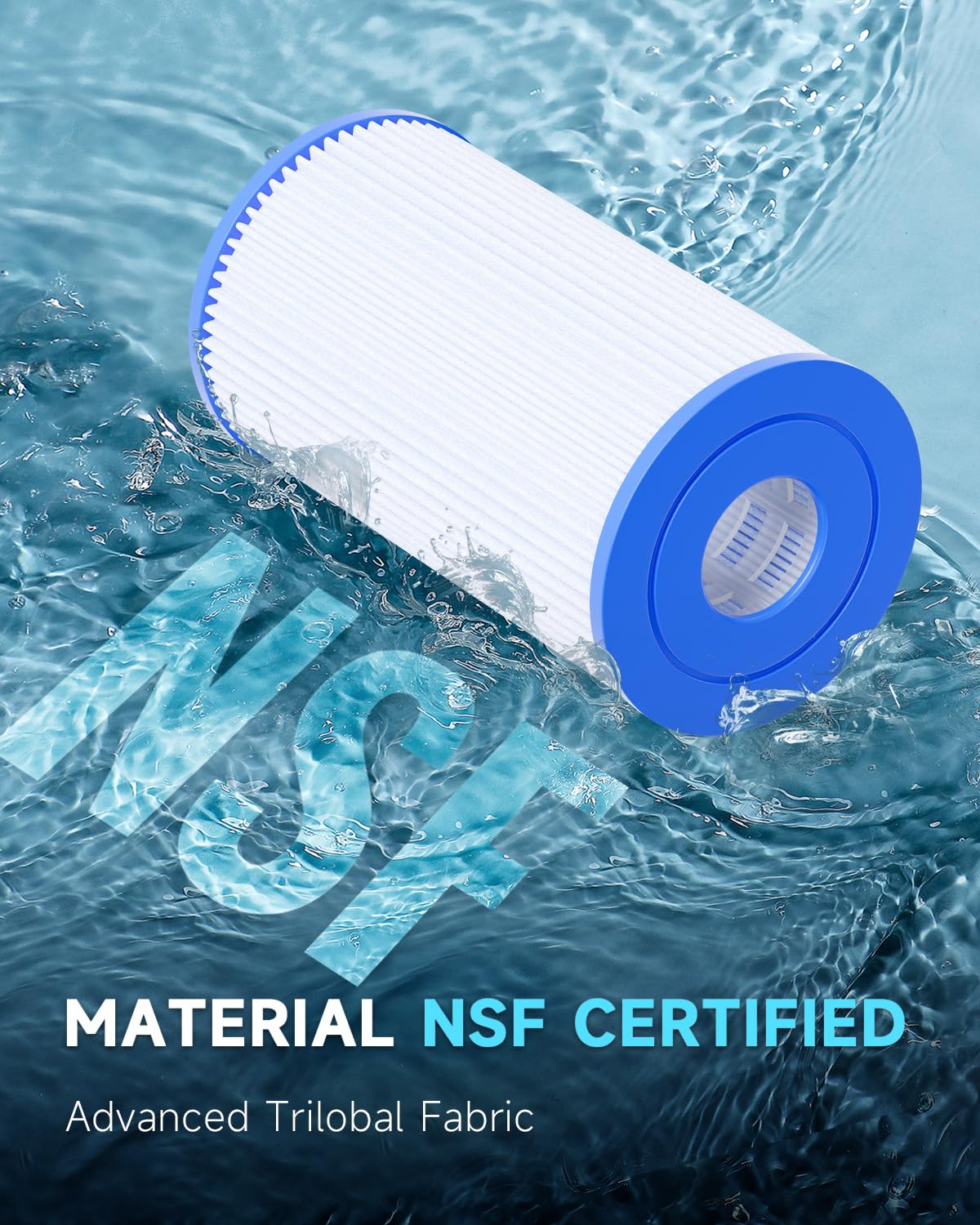 AQUALTRA Pool Filter B Compatible with 29005E Easy Set Swimming Pool Filter Cartridge, 10" x 5 3/4" Above Ground Pool Filters 3 Pack