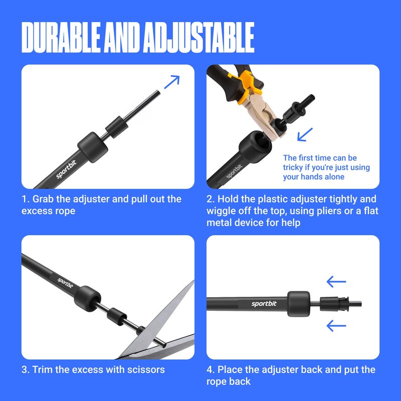 Adjustable Jump Rope for Fitness and Exercise – Skipping Rope for Cardio, Boxing, and Weight Loss – Speed Rope perfect for Men & Women