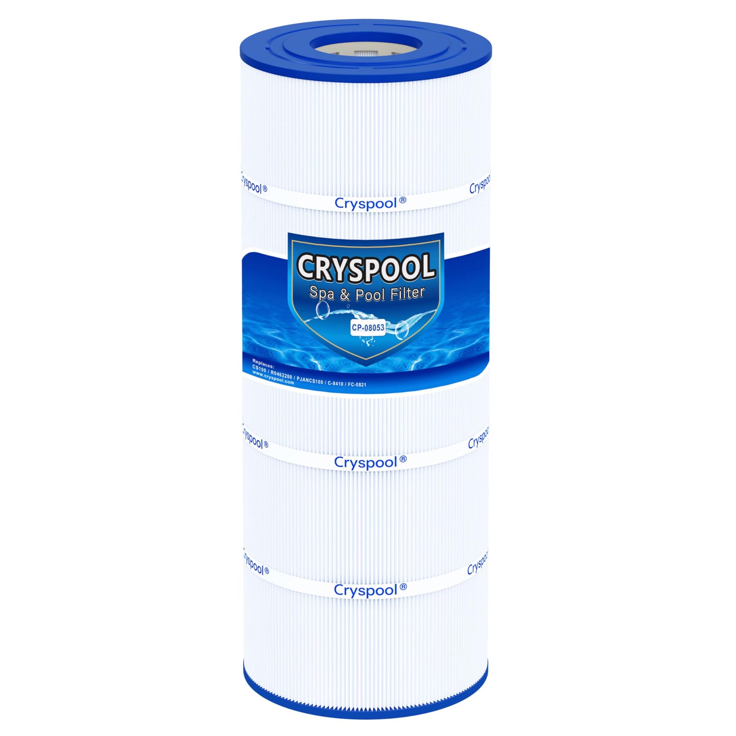 Cryspool® 08053 Filter Compatible with Jandy CS100, R0462200, PJANCS100, C-8410, FC-0821, 100 Sq. Ft Pool Filter Cartridge, 1 Pack
