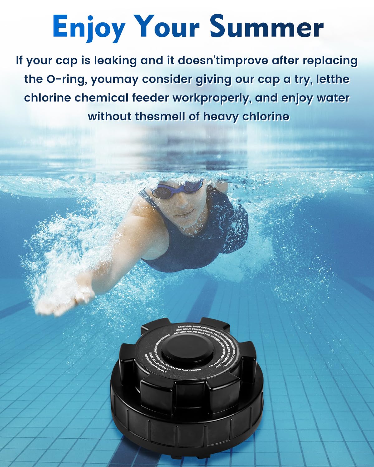 Pomeade Chlorinator Cover Compatible with Hayward Cl200 CL220 Automatic Chlorinator Feeder, ABS Material, Long Service Life, with The Chlorinator to Ensure no Leakage, Easy to Install(Black)