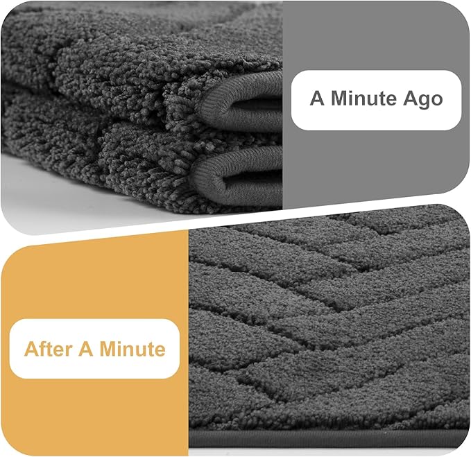 Tindbea Dog Mat for Muddy Paws,Absorbs Moisture Dirt Non-Slip Washable Mud Mat for Dogs,Soft Rubber Backing Front Inside Pet Rug for Entryway, Mud Dog Paws, Patio(20"x31.5",Charcoal)