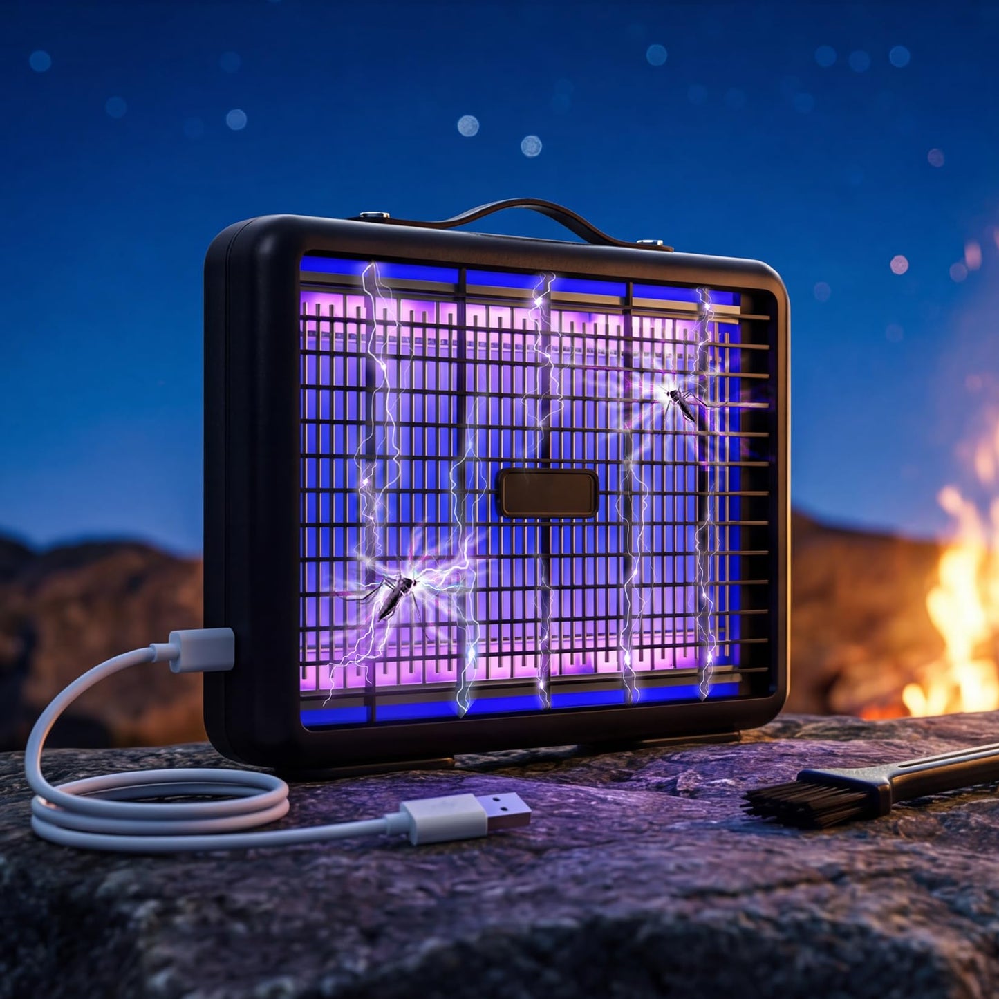 Electric Bug Zapper Indoor Outdoor, 4500V Mosquito Zapper with Powerful Grid, Fly Zapper Insect Killer for Patio, Yard, Home, Kitchen, Camping