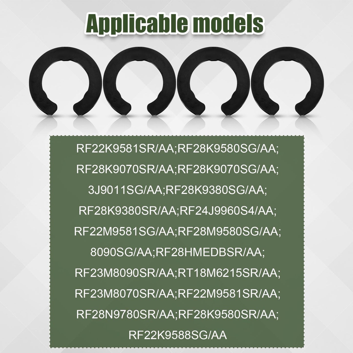 4pcs Refrigerator Door Hinge Shims, DA99-04158A Fridge Door Height Adjustment Kits Replace DA60-00314C PS6448337 AP5668209 3282540 for Samsung Refrigerator Parts
