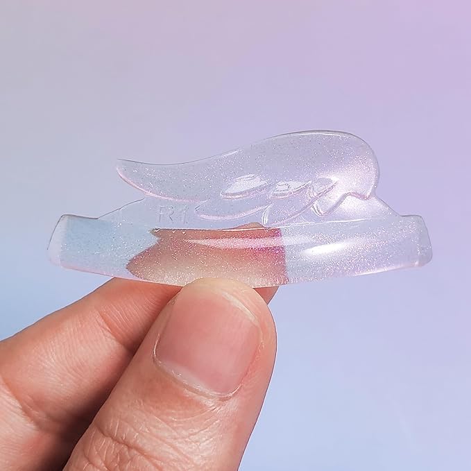 Eyelash Lift Pads Libeauty Reusable Super Adhesive Lash Perm Rods 8 Pairs Silicon Pads Wing Shape Eyelash Lifting Shield DIY Use at Home or Salon Lash Curling Tool