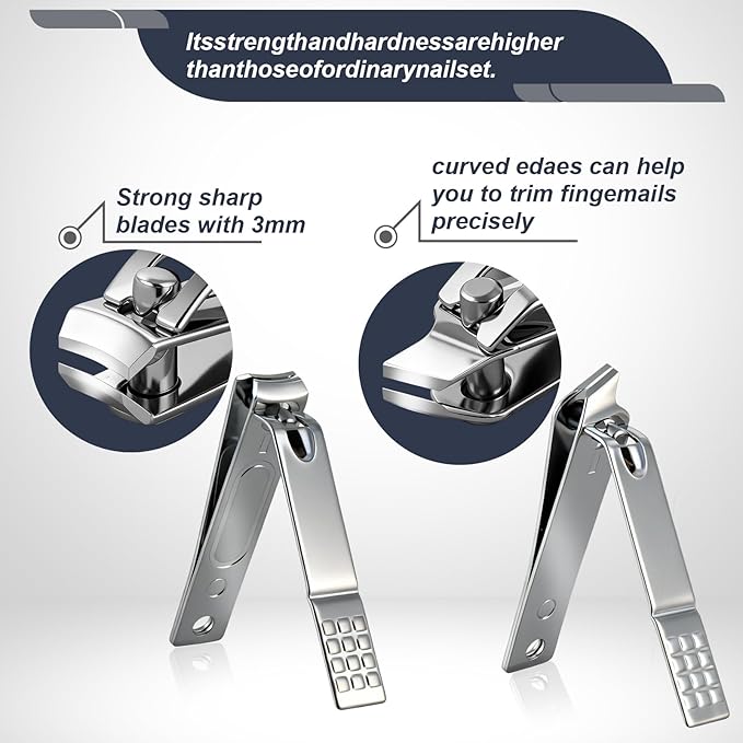 Professional Nail Clippers for WomenÃ¯Â¼ÂTravel Manicure Kit for MenÃ¯Â¼ÂNail Clipper Set Care Kit for Beginners with Everything