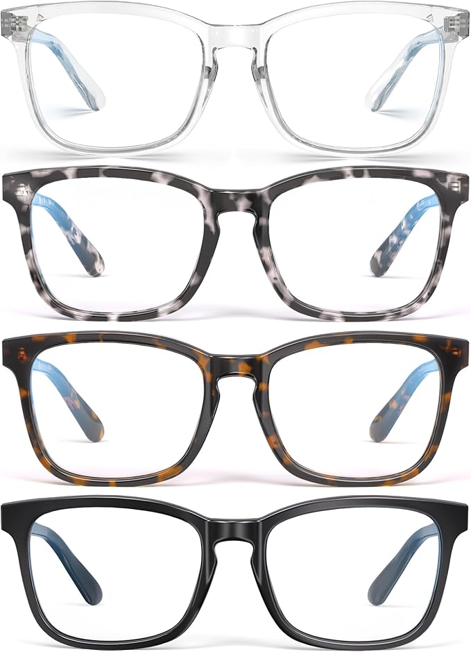 Blue Light Glasses for Women Men Square Computer Glasses Anti Glare UV Blocking Vita