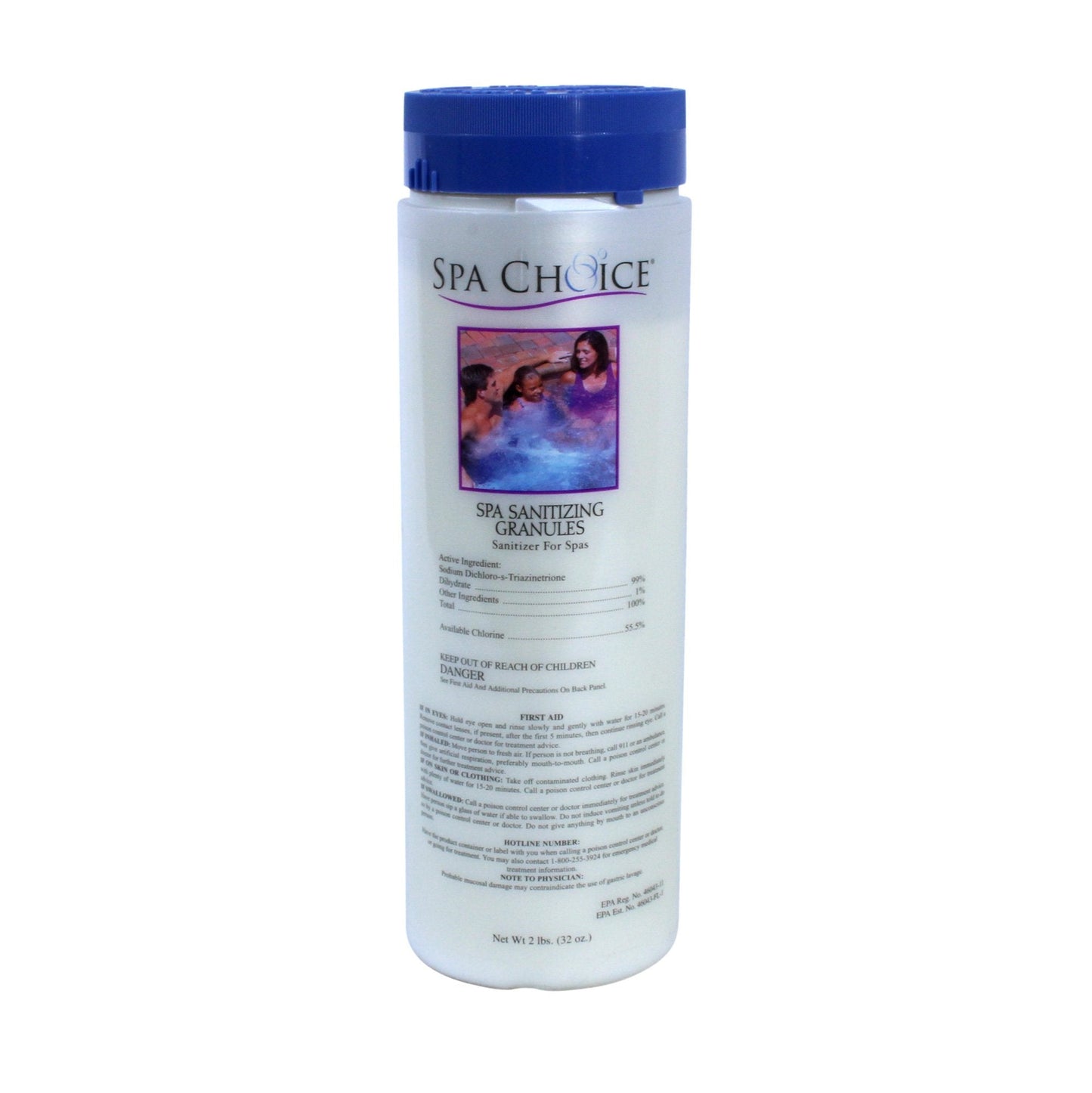 SpaChoice 2-Pounds Premium Spa Sanitizing Granules, Spa Chlorine Granules for Hot Tub, Made in USA