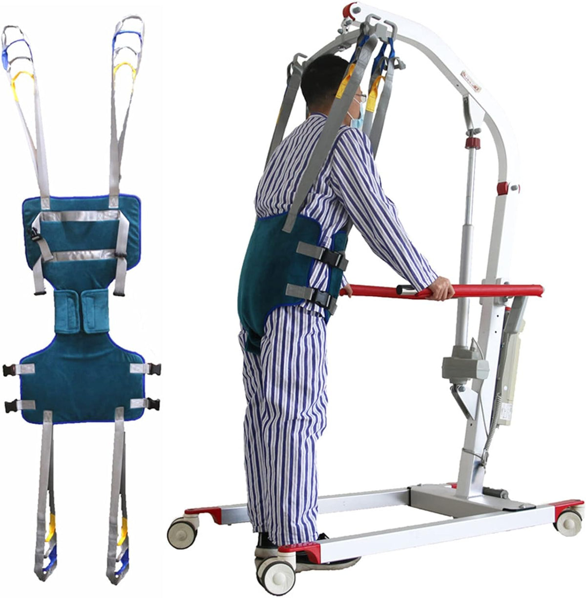 Lift Sling 180 kg Maximum Weight Capacity, Walking Lift Sling, Assisted Walking Standing, for Bariatric, Nursing, Caregiver, Elderly, Disabled,L