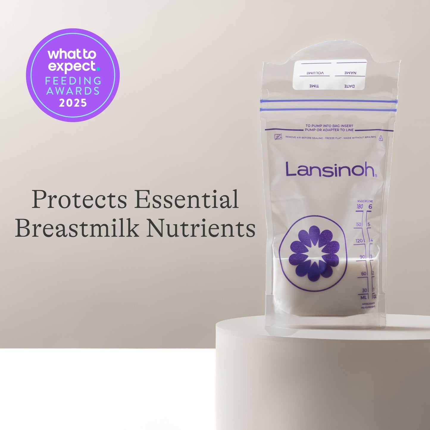 Lansinoh Breastmilk Storage Bags, 150 Count, Baby Essentials, Fast Freeze & Thaw Breast Milk Bags for Baby Bottle Feeding, Superior Strength & Stretch, 6 Ounce