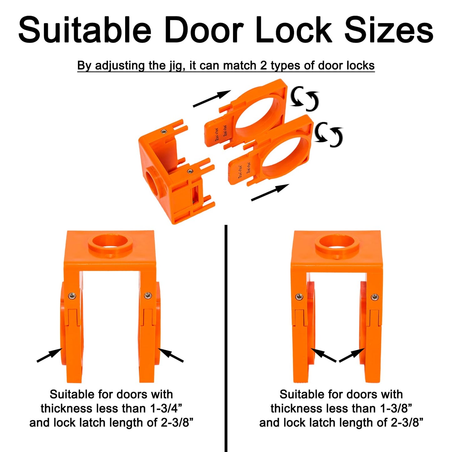 VIKITON Door Lock Installation Kit for Knob, Lever & Deadbolt